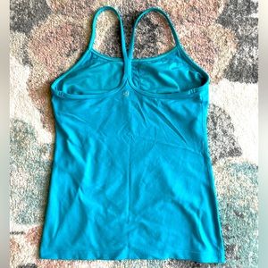 Bright blue Lululemon top. Size 8